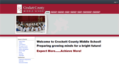 Desktop Screenshot of crockettmiddle.ccschools.net