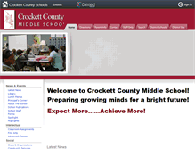 Tablet Screenshot of crockettmiddle.ccschools.net